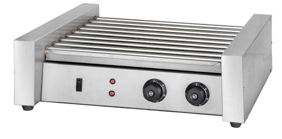 9 Roller Hot Dog Grill Maker pour le commerce de détail de la machine de collation commodité et l'efficacité