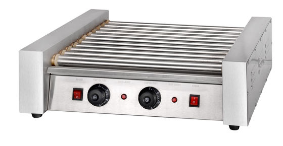 9 Roller Hot Dog Grill Maker pour le commerce de détail de la machine de collation commodité et l'efficacité