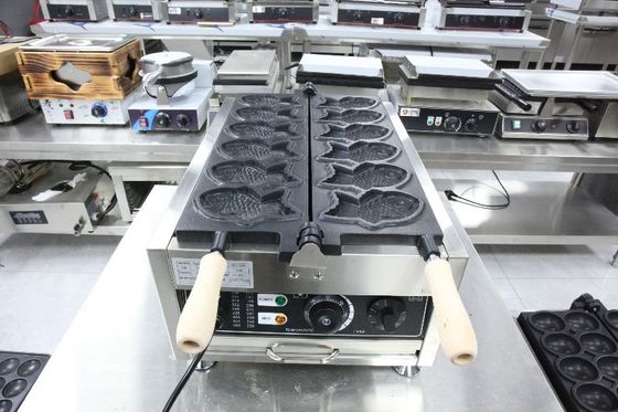 Corée du poisson Taiyaki Machine 6pcs pêche à la gaufre avec en 2023 Année