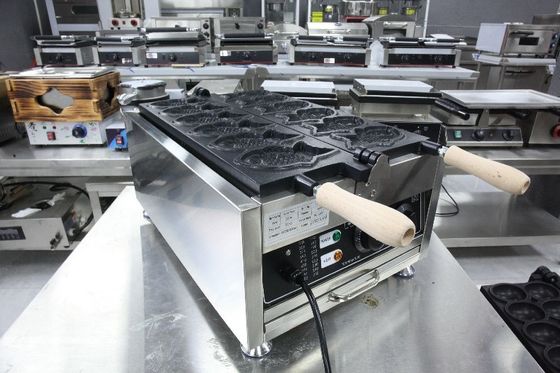 Corée du poisson Taiyaki Machine 6pcs pêche à la gaufre avec en 2023 Année