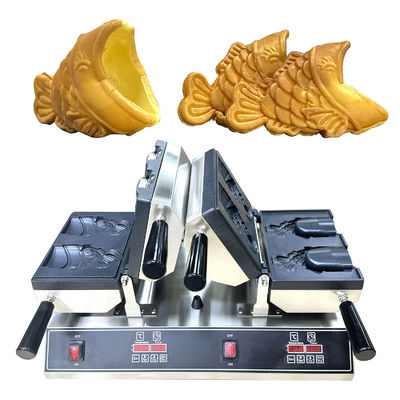 Double machine à glaces à la bouche ouverte en forme de poisson et chronomètre 0-10 minutes