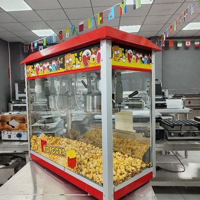 Machine à popcorn à caramel industriel à double pot Fabricant de popcorn commercial pour votre événement