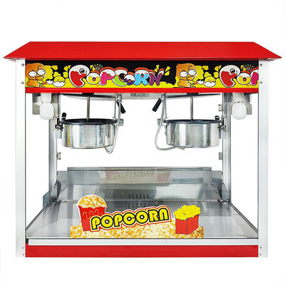 Machine à popcorn à caramel industriel à double pot Fabricant de popcorn commercial pour votre événement