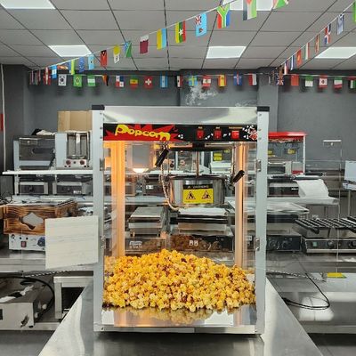 NO Machine à popcorn en acier inoxydable contrôlée par application pour le popcorn électrique commercial