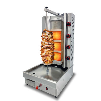 PG-04 commercial 4 brûleurs Doner Kebab machine à gaz machine à Shawarma pour le restaurant