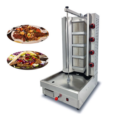 PG-04 commercial 4 brûleurs Doner Kebab machine à gaz machine à Shawarma pour le restaurant
