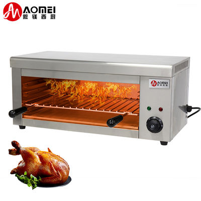 220V Voltage électrique de chauffage de surface Poêle sandwich Salamander Machine pour la cuisson