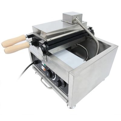 Machine électrique Taiyaki en acier inoxydable pour l' équipement de collation en forme de poisson 380x380x245mm