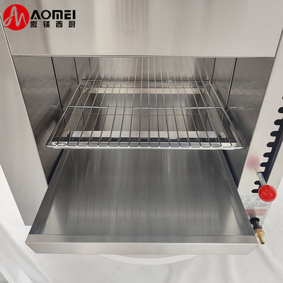 Machine à salamandre à gaz en acier inoxydable avec 890*320*380mm de taille interne