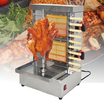 Machine à gaz 2 brûleur poulet Doner Kebab BBQ Grill Spitters Fabricant pour l'extérieur