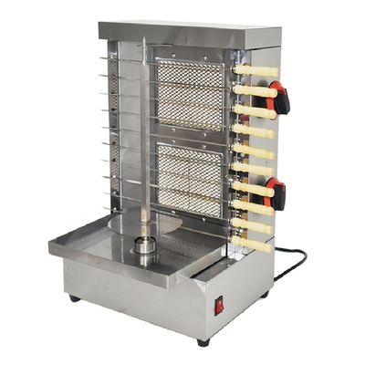 Machine à gaz 2 brûleur poulet Doner Kebab BBQ Grill Spitters Fabricant pour l'extérieur