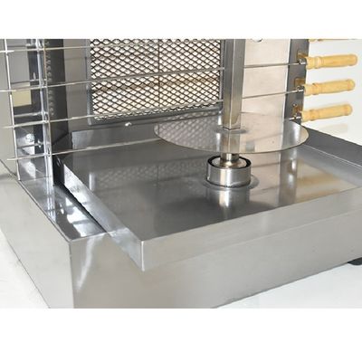 Machine à gaz 2 brûleur poulet Doner Kebab BBQ Grill Spitters Fabricant pour l'extérieur