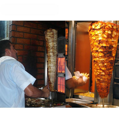 Grill de viande à haute puissance rapidement et efficacement Doner Kebab Shop Shawarma Machine de fabrication
