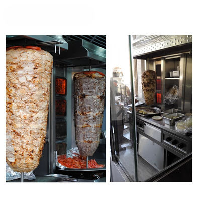 Grill de viande à haute puissance rapidement et efficacement Doner Kebab Shop Shawarma Machine de fabrication