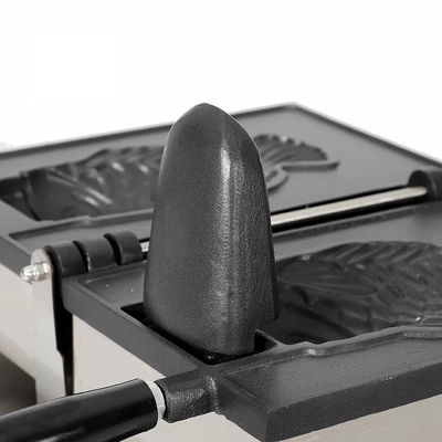 Argent 350x500x200 La plus populaire machine de taiyaki personnalisée machine à gaufres de poisson à bouche ouverte