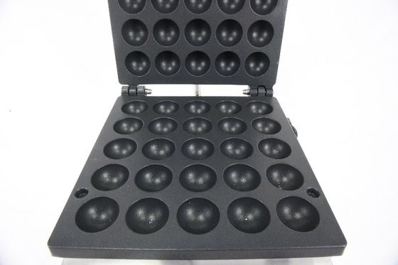 Fabricant de gaufres en forme de boule électrique à 25 trous avec une plage de température de 50 à 300