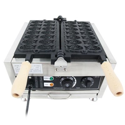 14 PCS Japonais en forme de poisson Taiyaki fabricant électrique mini-waffle cuisinier à cône pour 220V