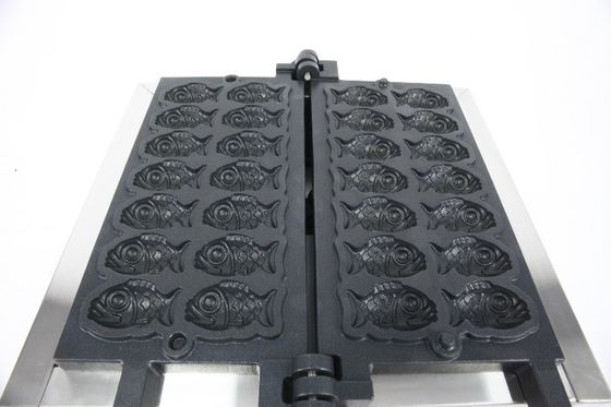 14 PCS Japonais en forme de poisson Taiyaki fabricant électrique mini-waffle cuisinier à cône pour 220V