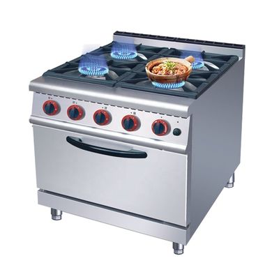 Range de cuisson multifonctionnel de la série 700 4 brûleur Cuisinière à gaz avec four