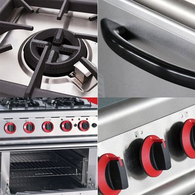 Range de cuisson multifonctionnel de la série 700 4 brûleur Cuisinière à gaz avec four