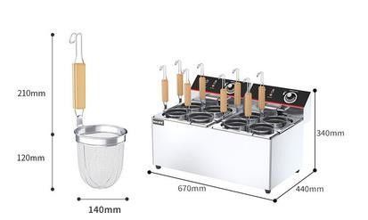 Cuisinière à nouilles électrique pour cuisiner des pâtes de restauration rapide