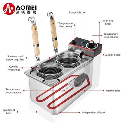 180*400*280mm Cuisinière électrique à pâtes Cuisinière commerciale à nouilles pour équipement de cuisine