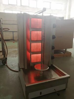 25 kg 4 brûleurs à gaz Grill électrique Kebab machine/machine à donner/machine à shawarma GB-950