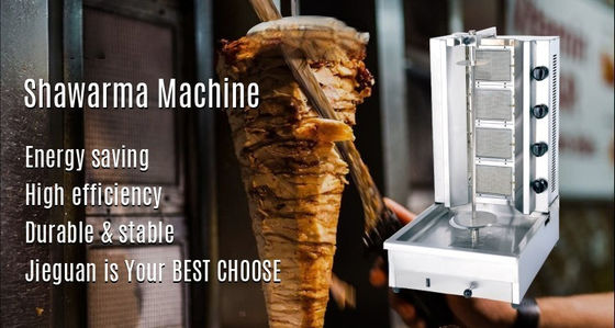 25 kg 4 brûleurs à gaz Grill électrique Kebab machine/machine à donner/machine à shawarma GB-950