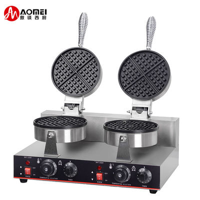 Double plaque Belgique Waffle Baker Waffle Maker Machine pour les gaufres et fonctionnalité de chronomètre