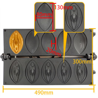 Wafflera vaginale en forme de vagin en acier inoxydable Température de 50 à 300 degrés 15,80 kg