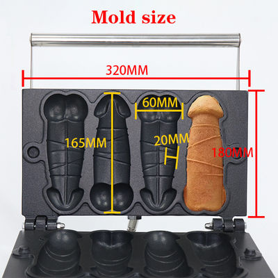 Machine à faire des gaufres en acier inoxydable Bob Penne à penne pour hommes Waffera Penis Waffle Machine à faire des gaufres 10,6 kg