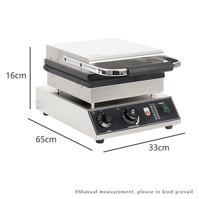 AM-206-2D 2400W QQ Liege machine à faire des gaufres belges pour un nettoyage rapide et facile