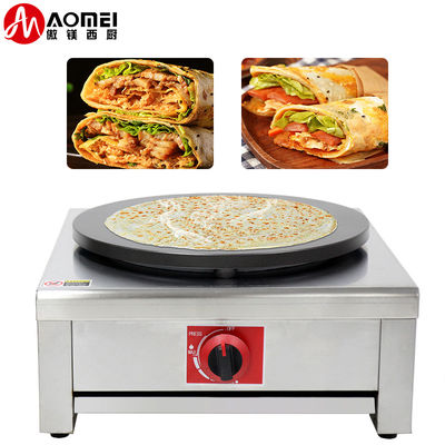 Accueil Commercial 40cm machine à crêpes à pain à gaz machine à crêpes rotative machine à crêpes machine à crêpes