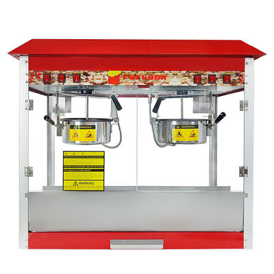 Faible niveau de bruit Automatique à double pot Fabricant de popcorn sucré Fabricant de popcorn 860*420*740mm