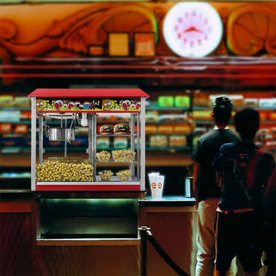 Appareil commercial de chauffage des aliments de 1800W vitrine de chauffage des popcorn avec 860*420*740mm Taille