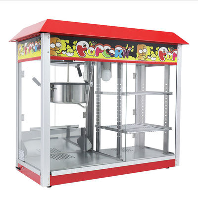 Machine électrique de fabrication de popcorn 860*420*740mm Grande capacité Commercial avec chauffe-manger