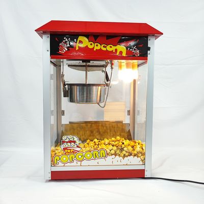 1400 Machine électrique pour les collations Machine de fabrication de pop-corn non collant avec verre transparent