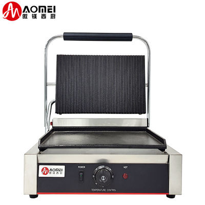 Plaques de gril antiadhésif Panini électrique machine à griller sandwich en acier inoxydable 220v