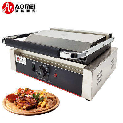 Cuisine Cuisine électrique Panini Sandwich Maker avec des barbecues en fonte et des assiettes