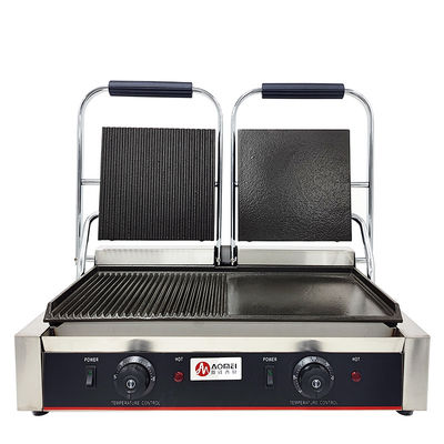 Équipement de cuisine commercial Grille électrique en acier inoxydable avec source d'alimentation électrique