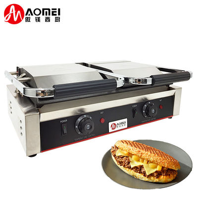 Équipement de cuisine commercial Grille électrique en acier inoxydable avec source d'alimentation électrique