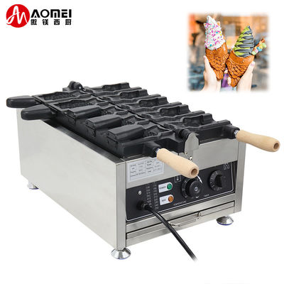 Produit alimentaire et boissons électrique Taiyaki Maker machine à gaufres à bouche ouverte d'acier inoxydable non collant