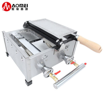 8.15 KG Non collant 14pcs Petit fabricant de gaufres en forme de poisson en acier inoxydable machine à gaz Taiyaki