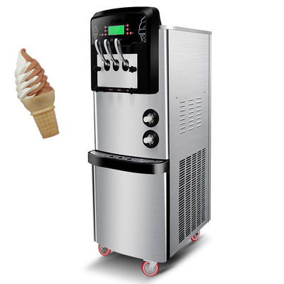 Commercial Snack Trois saveurs machine à glaces avec corps en acier inoxydable