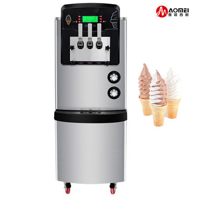 Commercial Snack Trois saveurs machine à glaces avec corps en acier inoxydable