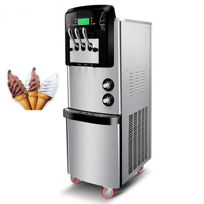 Machine à glaces à 3 saveurs à service doux avec une capacité de 36 à 42 litres par heure