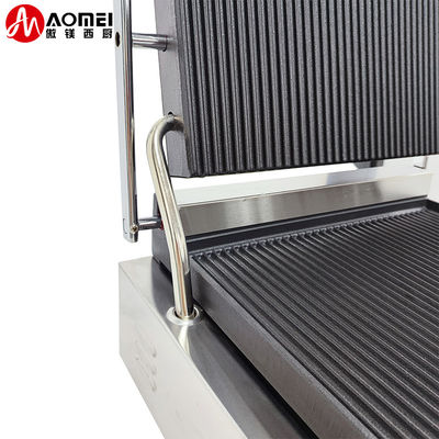 Grille électrique Panini à pression de 215*215 mm pour les entreprises de restauration