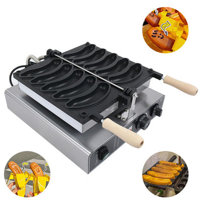 510x400x190mm Machine à faire des gaufres en forme de banane Modèle 2023 Capacité 5 pièces