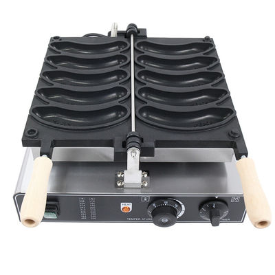 10Machine électrique à gaufres de 0,4 kg pour cuire des gaufres en forme de banane