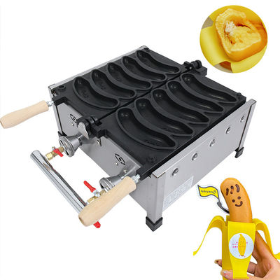 Puissant fabricant de gaufres à gaz de 1800W avec conception de moules personnalisés